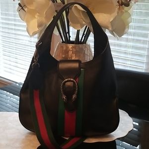 💯% GUCCI Dionysus Stripe 2 Way Leather Hobo
